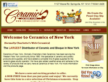 Tablet Screenshot of ceramicsofny.com